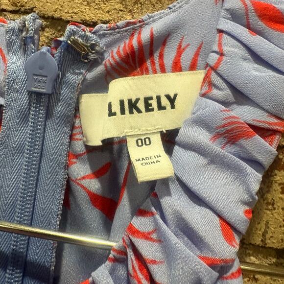 LIKELY Karrica Midi Dress in Periwinkle Size 00 - Picture 8 of 10